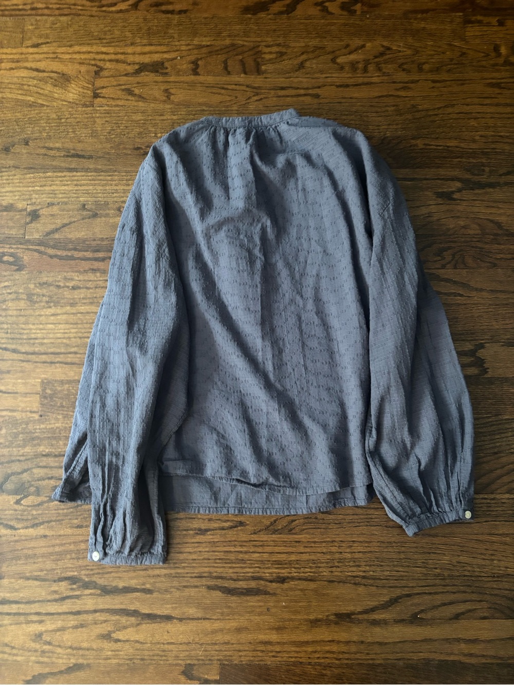 Universal Thread Cotton Blue Casual Office Blouse